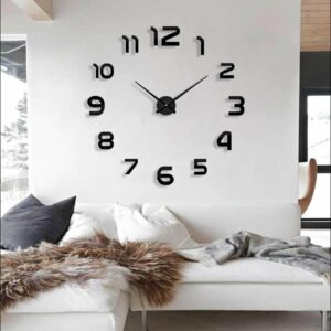 TaffHOME Jam Dinding DIY Giant Wall Clock Quartz 90-100cm - DIY-105