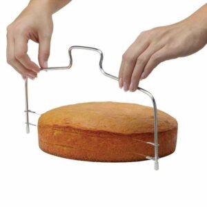 Pemotong Kue Tart Adjustable Wire Cake Cutter Slicer Leveler Stainless