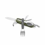 EDCGEAR Sendok Garpu Pisau Swiss Army Tools Knife EDC 7 in 1 - A010