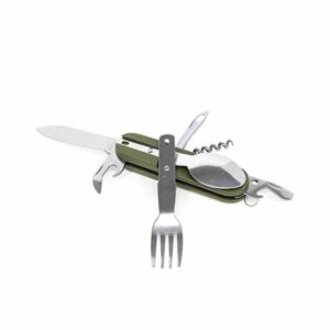 EDCGEAR Sendok Garpu Pisau Swiss Army Tools Knife EDC 7 in 1 - A010