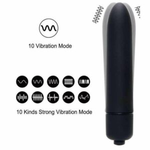 Jinle Bullet Fidget Vibrator Pijat Tubuh Elektrik 10 Speed - J-010