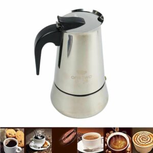 One Two Cups Espresso Coffee Maker Moka Pot Teko Stovetop Filter - Z21