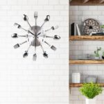 Taffware Jam Dinding 3D Creative Design Kuliner Sendok Garpu - T6806