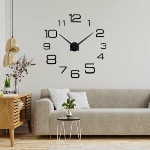 JualTaffHOME Jam Dinding Besar DIY Giant Wall Clock 100cm Model Numeral – JM-16