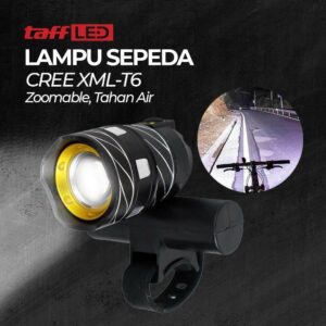 TaffLED Lampu Depan Sepeda Rechargeable LED CREE XML-T6 Waterproof - ZK30