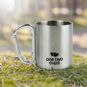 JualOne Two Cups Gelas Cangkir Carabiner Stainless Steel 180ml – VB1