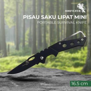 JualKNIFEZER Pisau Saku Lipat Mini Serbaguna Portable Knife Survival – W46