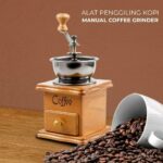 Mrosaa Alat Penggiling Kopi Manual Coffee Grinder Wood Adjustable - 16290