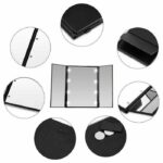 Blue ZOO Cermin Make Up Portable Foldable Mirror + LED Light - MR02480