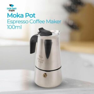 One Two Cups Espresso Coffee Maker Moka Pot Teko 100ml 2 Cup - Z20