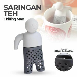 JualMr. Tea Saringan Teh Tea Filter Infuser Filter Strainer Chilling Man – MR03