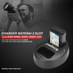KingMa Charger Baterai 2 Slot Sony A5000 A5100 A6000 A7R - KM-FW50