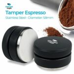One Two Cups Tamper Espresso Coffee Powder Stainless Steel 58 mm - YE01