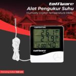 Taffware Alat Pengukur Suhu Humidity Digital Temperature Meter Clock - HTC-2