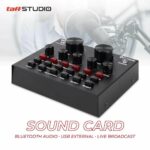 TaffSTUDIO Bluetooth Audio USB External Soundcard Live Broadcast - V8
