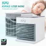 Taffware HUMI Kipas Air Cooler USB Mini Air 7 Color LED Light - K-F009