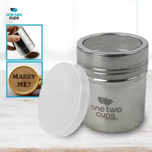 One Two Cups Penabur Bubuk Stensil Kopi Coklat Gula Barista Serbaguna - HY1801504