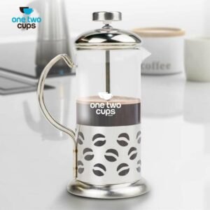 One Two Cups French Press Coffee Maker Pot 350ml - KG72I