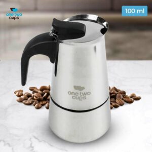 JualOne Two Cups Espresso Coffee Maker Moka Pot Teko Stovetop Filter – Z21