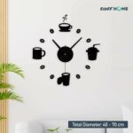 TaffHOME Jam Dinding DIY Giant Wall Clock Model Kopi Cafe - DIY-07