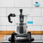 One Two Cups Espresso Coffee Maker Moka Pot Teko Stovetop Filter - JF112
