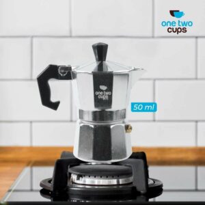 JualOne Two Cups Espresso Coffee Maker Moka Pot Teko Stovetop Filter – JF112