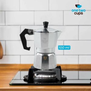 JualOne Two Cups Espresso Coffee Maker Moka Pot Teko Stovetop Filter – JF112