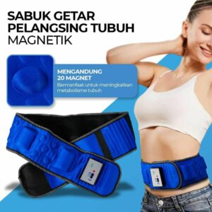 Sabuk Getar Pelangsing Tubuh Magnetik Heating Vibrating Belt Massager - X5