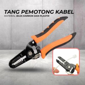 Tang Pemotong Kabel Wire Stripping Cutter Pliers - JM-CT4-12