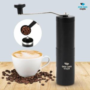 One Two Cups Alat Penggiling Kopi Manual Coffee Grinder Adjustable - E810