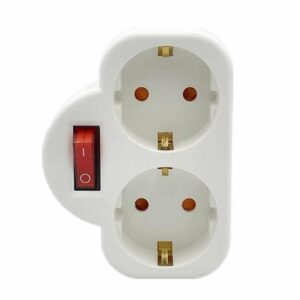 BLC Steker Listrik 2 Lubang Socket Converter EU 16A 250V with Switch - B-16