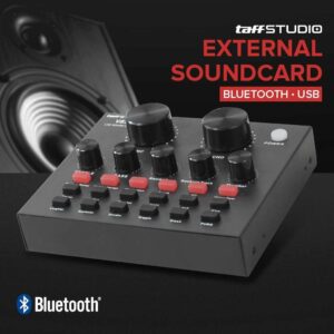 JualTaffSTUDIO Bluetooth Audio USB External Soundcard Live Broadcast Mic – V8S
