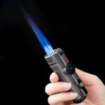 JOBON Korek Api Gas Four Head Blue Flame Cigarette Lighter Windproof - ZB-321