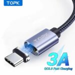 TOPK Kabel Data USB Type C Multifungsi Fast Charging Magnetic 18W 1M - TM18