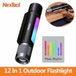 NexTool Senter dengan Speaker RGB Music Ambient Light 12in1 - NE20161