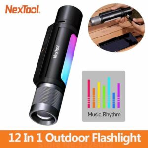 NexTool Senter dengan Speaker RGB Music Ambient Light 12in1 - NE20161