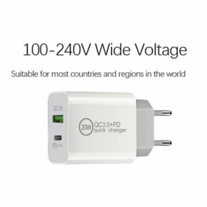 JualGoojodoq Kepala Charger USB Type C Dual Port Fast Charging 20W – D39